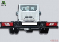 ТСУ для Ford Transit шасси 2013- без выреза бампера. Нагрузки 2000/100 кг, масса фаркопа 18,2 кг (без электрики в комплекте)